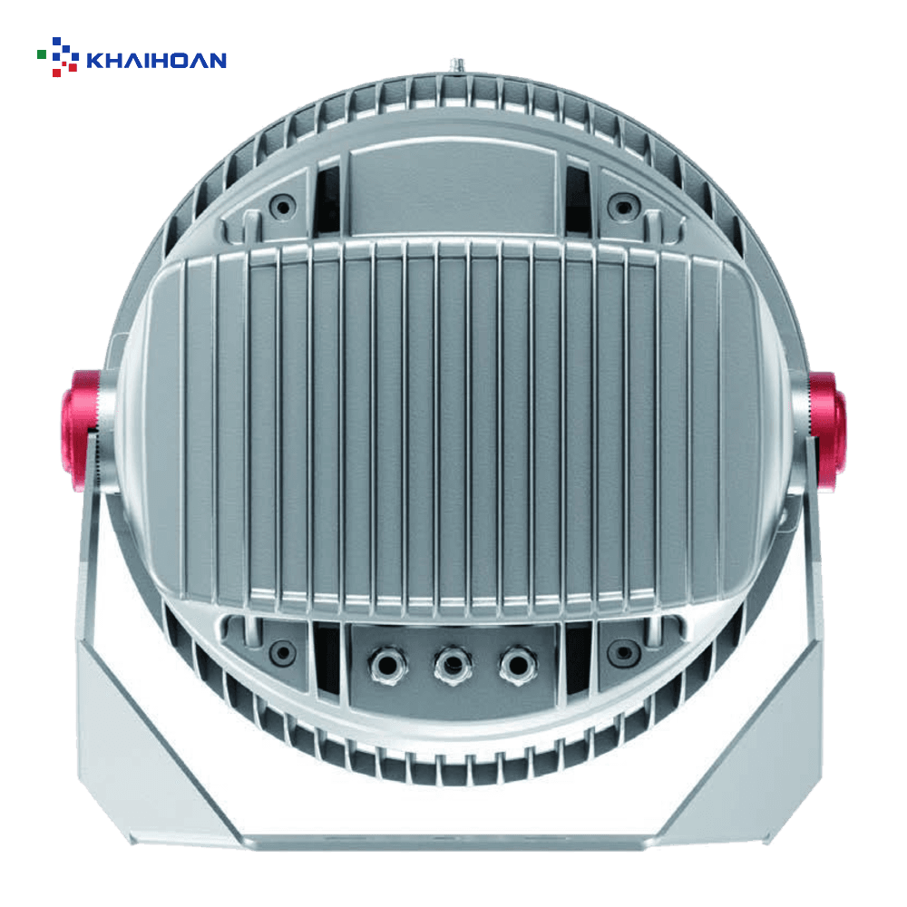KHR350 mặt sau — thân tản nhiệt nhôm đúc nhiều cánh, đối lưu tự nhiên